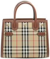 Burberry Vintage Check Two-handle Title Bag Mini Archive Beige 8025267