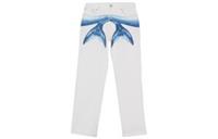 Burberry Mermaid Tail Printed Cotton-Denim Jeans White 4567391 sze 32