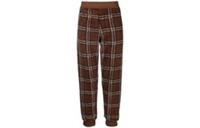 Burberry Dimitri Fleece Check Pants Dark Birch Brown 8047870 sze L