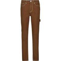 Burberry Mid-Rise Skinny Jeans Warm Walnut Brown 8049460 Size W26