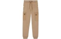 Burberry Women Archway Logo Embroidered Track Pants Camel Beige 8047739 Size M