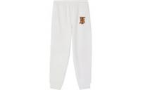 Burberry Tiger TB Monogram Motif Sweatpants White 8051559 Size XXS