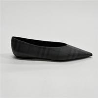 Burberry Madelina Ballet Flat Gray Check (Women's) 8049881 EU39 UK6