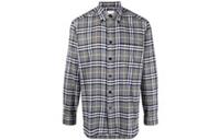 Burberry Check-Pattern Cotton Flannel Shirt Grey/Yellow 8064884 Size M