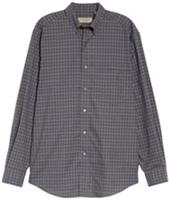 Burberry Small Scale Check Cotton Shirt Dark Grey 8004027 Size XL