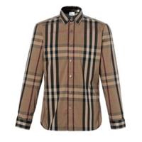 Burberry Check Shirt Pebble 8073400 Size XS