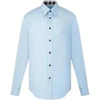 Burberry Long Sleeve Logo Shirt Blue Size 8066766