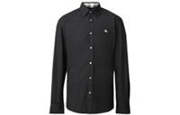 Burberry Stretch Cotton Poplin Shirt Black 8036291 Size XS