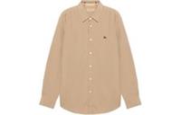 Burberry Stretch Cotton Poplin EKD Shirt Beige 8036288 Size XS