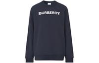 Burberry Logo Print Cotton Sweatshirt Navy 8052991 Size S