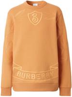 Burberry Embroidered Oak Leaf Crest Cotton Sweatshirt Dusty Orange Size 8063202
