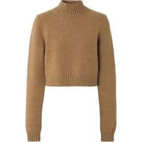 Burberry Monogram Cropped Jumper Camel 8055585 Size S