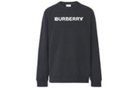 Burberry Logo Print Cotton Sweatshirt Black 8052985 Size S