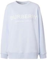 Burberry Women's Logo Sweatshirt Pale Blue 8038548 Size L