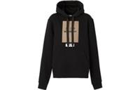 Burberry Frontal Logo Organic Cotton Sweatshirt Black 8057122#A1189 Size XS
