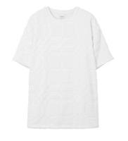 Burberry Checked Terry T-Shirt White 8071449 Size M
