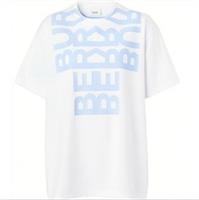 Burberry Logo Printed Oversized T-shirt White 8052212 Size XS