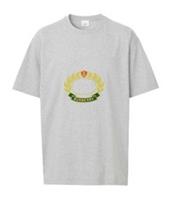 Burberry Oak Leaf Crest-Print T-shirt Grey 8061291 Size M
