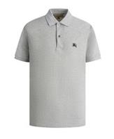 Burberry Oxford Logo Embroidered Polo Grey/Black 8036249 Size S