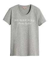 Burberry Women's Classic Logo T-shirt Gray 4057046 Size L