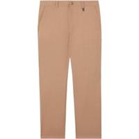 Burberry Fitted Wool Trousers Beige 8054516 Size 2