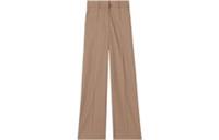 Burberry Jane Pleat-Front Trousers Brown 8055455 Size 10 / M