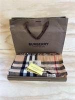 BURBERRY-LONDON 80% Cashmere,20% Silk Large Multi Scarf Check Pattern 195x38cm