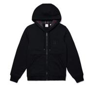 Burberry Letter Graphic Cotton Blend Zip Hoodie Black 8061854 Size XS