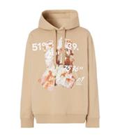 Burberry Crystal and Coordinates Hoodie Beige 8061418 Size S