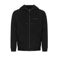 Burberry Stretch Cotton Logo Print Zip Up Hoodie Black 8048260 Size S