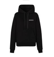 Burberry TB Monogram Logo-Embroidered Hoodie Black 8057127 Size XXS