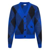 Burberry Argyle Check Cardigan Blue/Black 8077754 Size M