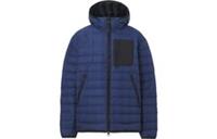 Burberry Check Print Padded Down Jacket Oceanic Blue 8048478 Size XXL