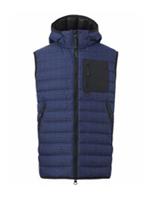 Burberry Check Print Padded Down Vest Oceanic Blue 8048479 Size L
