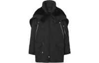 Burberry Cotton Hooded Down Jacket Black 8044187 Size S