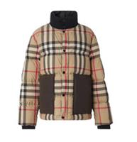 Burberry Vintage Check Puffer Jacket Archive Beige 8043921 Size L