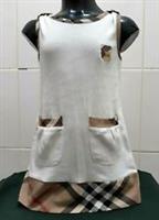NEW Burberry Brit Girls White A-Line Dress UK 4-5/EU 104-110