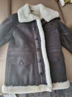 Burberry Brit Shearling Aviator Jacket (Suede Real Leather Lamb Wool) $2734 - M Regular