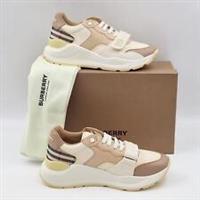 Burberry Check Vintage Ramsey Sneakers Beige Comb Womens Low New