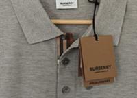 Burberry Hartford Grey Polo T Shirt Collared Check 8691G RRP £380 XL - L Regular