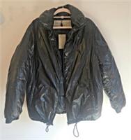 Burberry Brit Mens High-Shine Glossy Black Puffer Jacket Coat Size M 2000s RARE - M Regular
