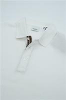 Burberry Polo Tshirt Shirt Pique Cotton Hartford Check White Placket Large 1104 - L Regular
