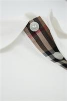 Burberry Polo Tshirt Shirt Pique Cotton Hartford Check White Placket XL 1104 - L Regular