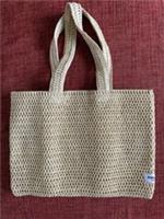 BURBERRY GODDESS - NATURAL STRAW OPEN WEAVE TOTE BAG - BRAND NEW