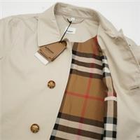 Burberry Trench Coat Check Stone beige 48 33708G - 48 Regular