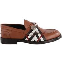 BURBERRY BROWN LEATHER LOAFERS EU 38.5 UK 5.5 US 8.5