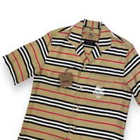 Burberry x Supreme Icon Silk Pajama Shirt Archive Beige New