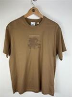 New Authentic Oversized Burberry Tristan Organic Cotton Jersey T-Shirt Size XS