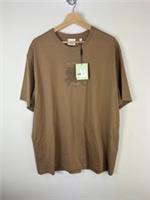 New Authentic Oversized Burberry Tristan Organic Cotton Jersey T-Shirt Size L