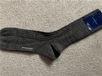 Burberry Mens Merino Wool Blend Socks - Size 9 - 11.5
